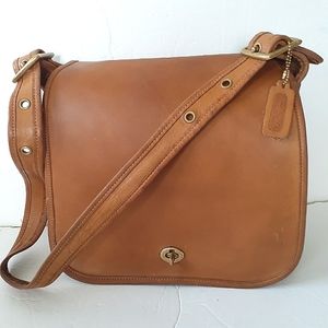 Vintage Coach NYC Stewardess Bag Tan